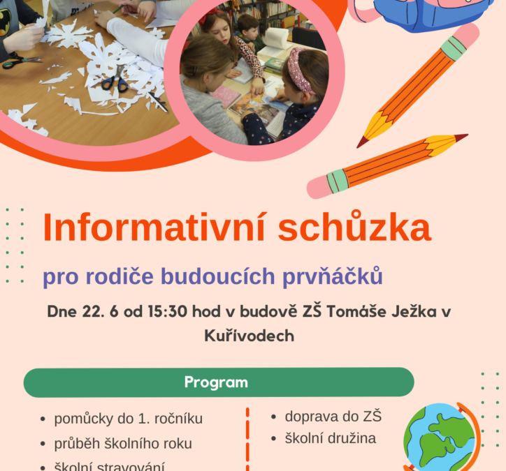 Informativní schůzka pro rodiče budoucích prvňáčků